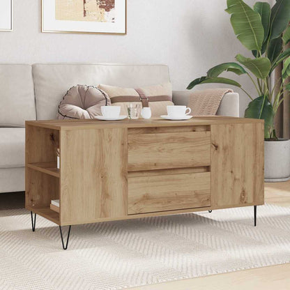 Coffee Table Artisan Oak 102 x 44.5 x 50 cm Engineered Wood