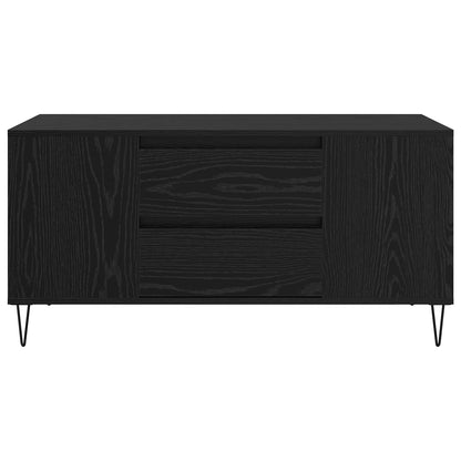 Coffee Table Black Oak 102 x 44.5 x 50 cm Engineered Wood