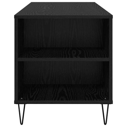 Coffee Table Black Oak 102 x 44.5 x 50 cm Engineered Wood