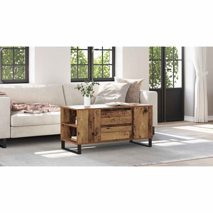 Coffee Table Old Wood 102 x 44.5 x 50 cm Engineered Wood