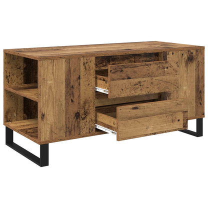 Coffee Table Old Wood 102 x 44.5 x 50 cm Engineered Wood