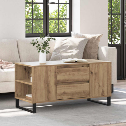 Coffee Table Artisan Oak 102 x 44.5 x 50 cm Engineered Wood