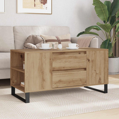 Coffee Table Artisan Oak 102 x 44.5 x 50 cm Engineered Wood
