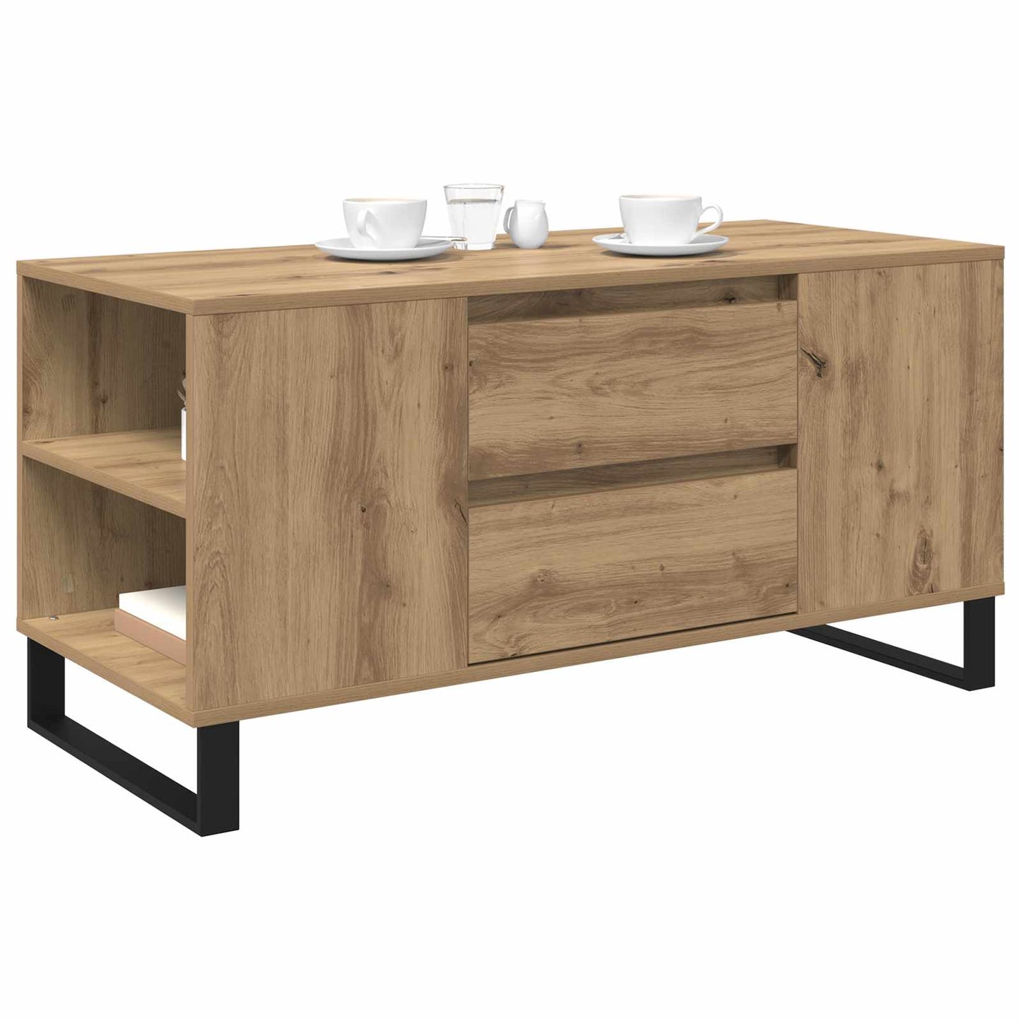 Coffee Table Artisan Oak 102 x 44.5 x 50 cm Engineered Wood