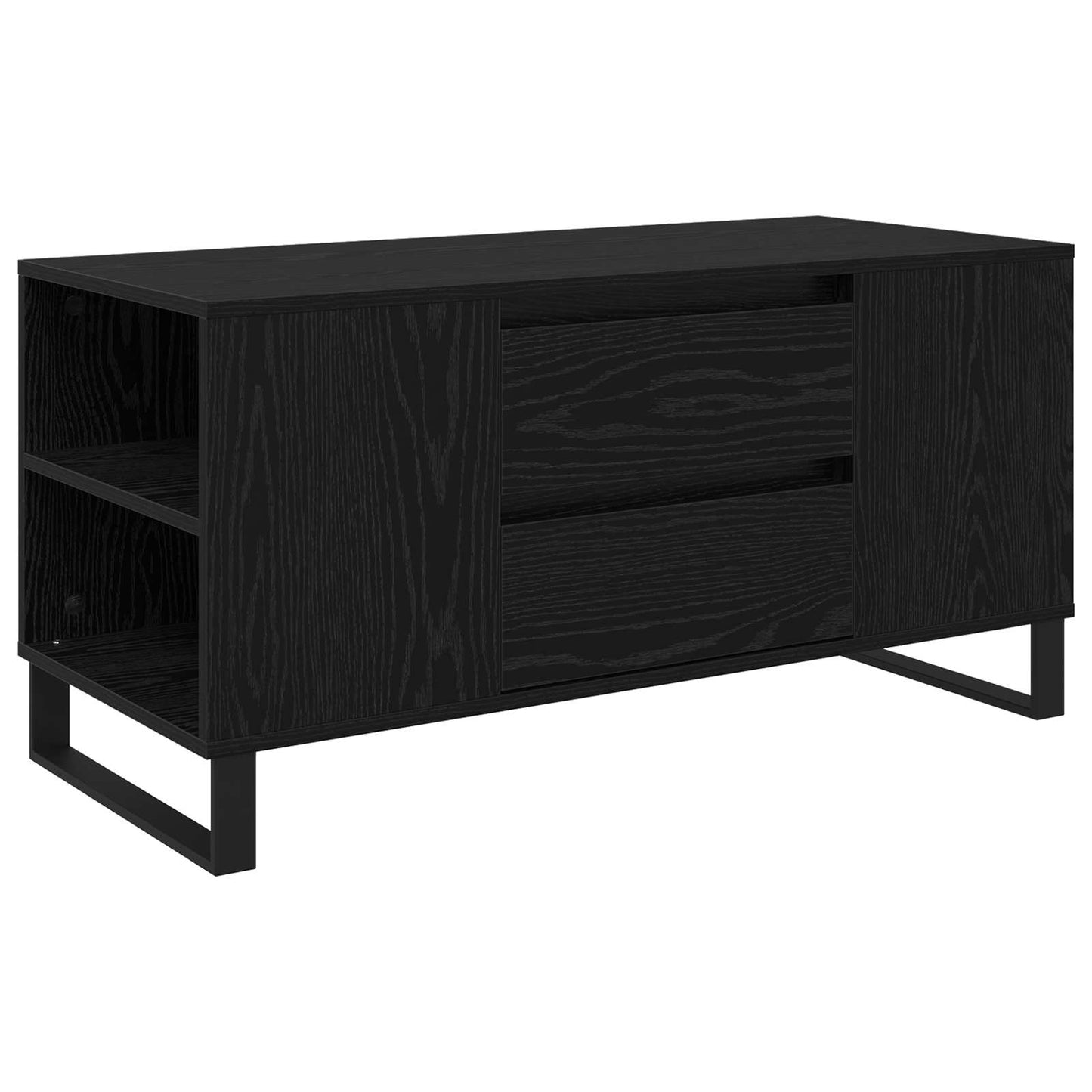 Coffee Table Black Oak 102 x 44.5 x 50 cm Engineered Wood