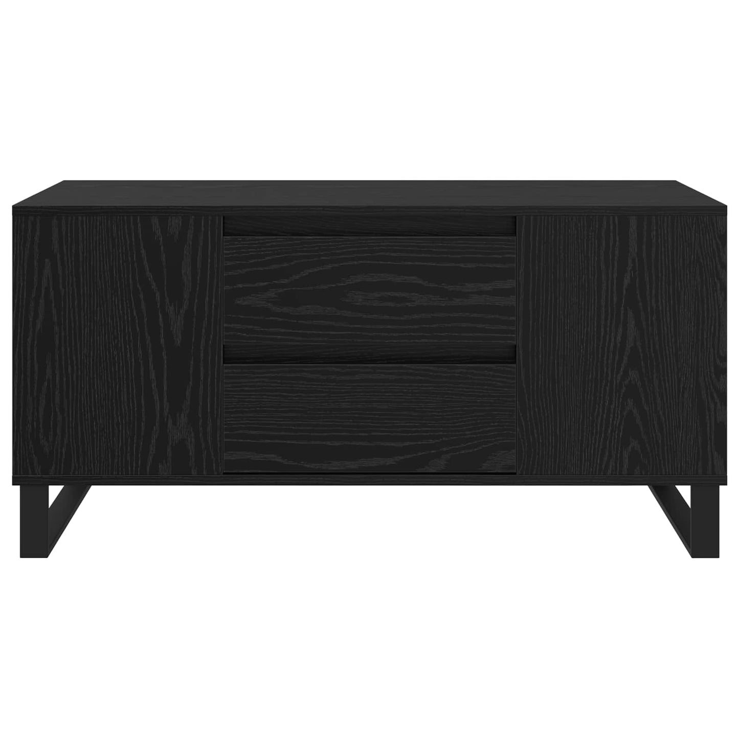 Coffee Table Black Oak 102 x 44.5 x 50 cm Engineered Wood