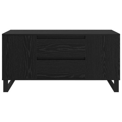 Coffee Table Black Oak 102 x 44.5 x 50 cm Engineered Wood