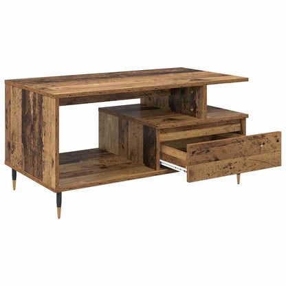Coffee Table Old Wood 90 x 49 x 45 cm Engineered Wood