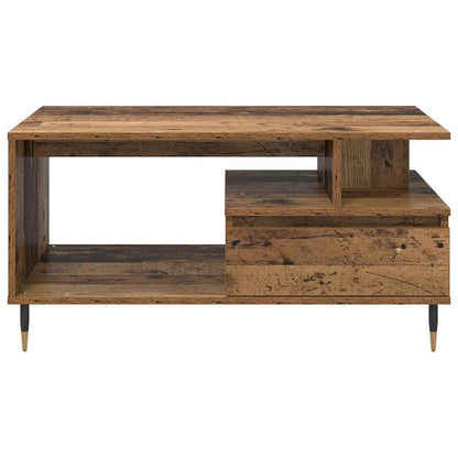 Coffee Table Old Wood 90 x 49 x 45 cm Engineered Wood