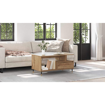 Coffee Table Artisan Oak 90 x 49 x 45 cm Engineered Wood
