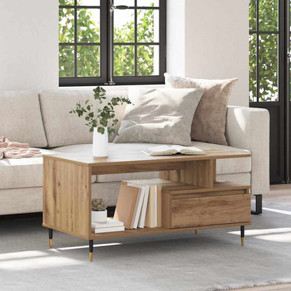 Coffee Table Artisan Oak 90 x 49 x 45 cm Engineered Wood
