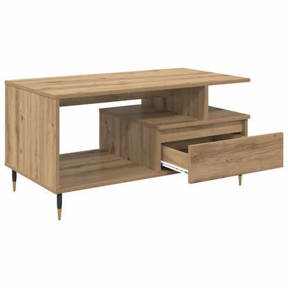 Coffee Table Artisan Oak 90 x 49 x 45 cm Engineered Wood
