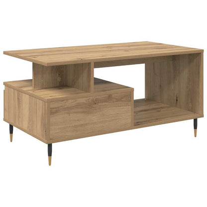 Coffee Table Artisan Oak 90 x 49 x 45 cm Engineered Wood