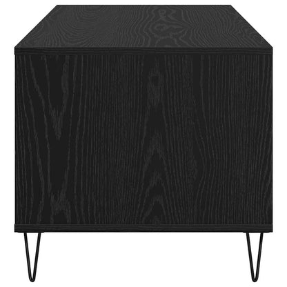 Coffee Table Black Oak 90 x 49 x 45 cm Engineered Wood