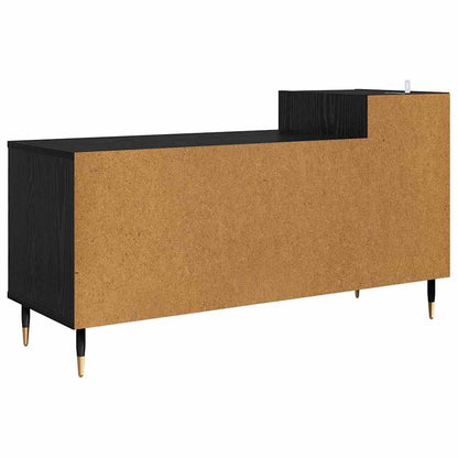 TV Cabinet Black Oak 100 x 35 x 55 cm Engineered Wood