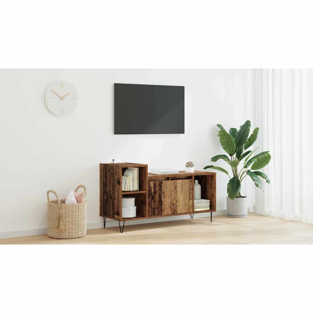 TV Cabinet Old Wood 100 x 35 x 55 cm Engineered Wood