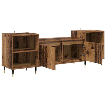 TV Cabinet Old Wood 160 x 35 x 55 cm Engineered Wood