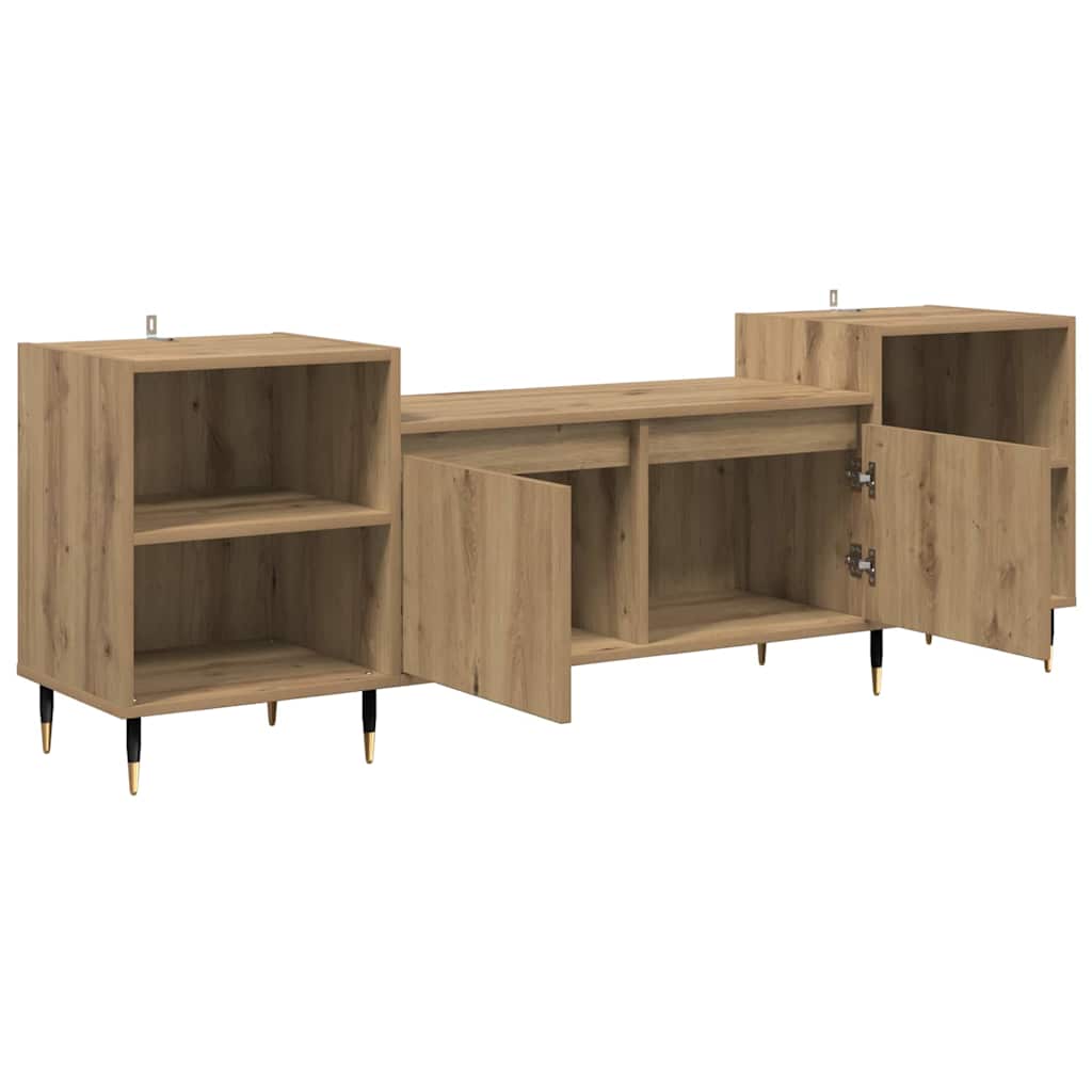 TV Cabinet Artisan Oak 160 x 35 x 55 cm Engineered Wood