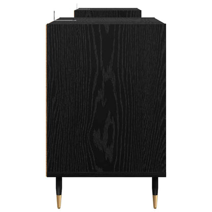 TV Cabinet 160 x 35 x 55 cm Black Oak Engineered Wood