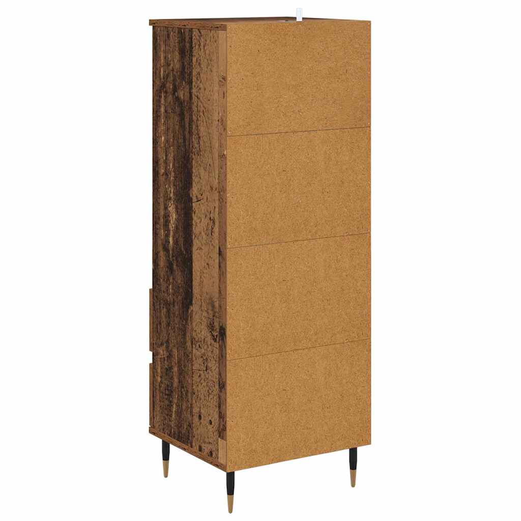 Highboard with Drawer Old Wood 40 x 36 x 110 cm Engineered Wood