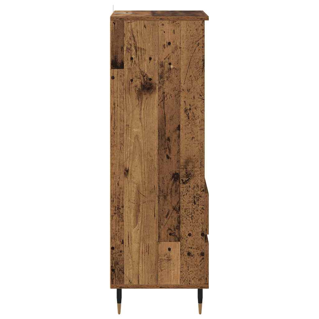 Highboard with Drawer Old Wood 40 x 36 x 110 cm Engineered Wood