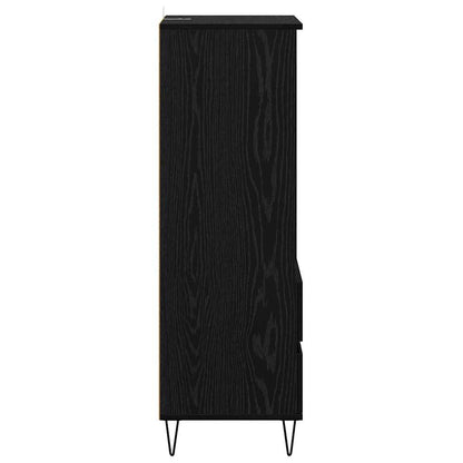 Highboard Black Oak 40 x 36 x 110 cm Engineered Wood