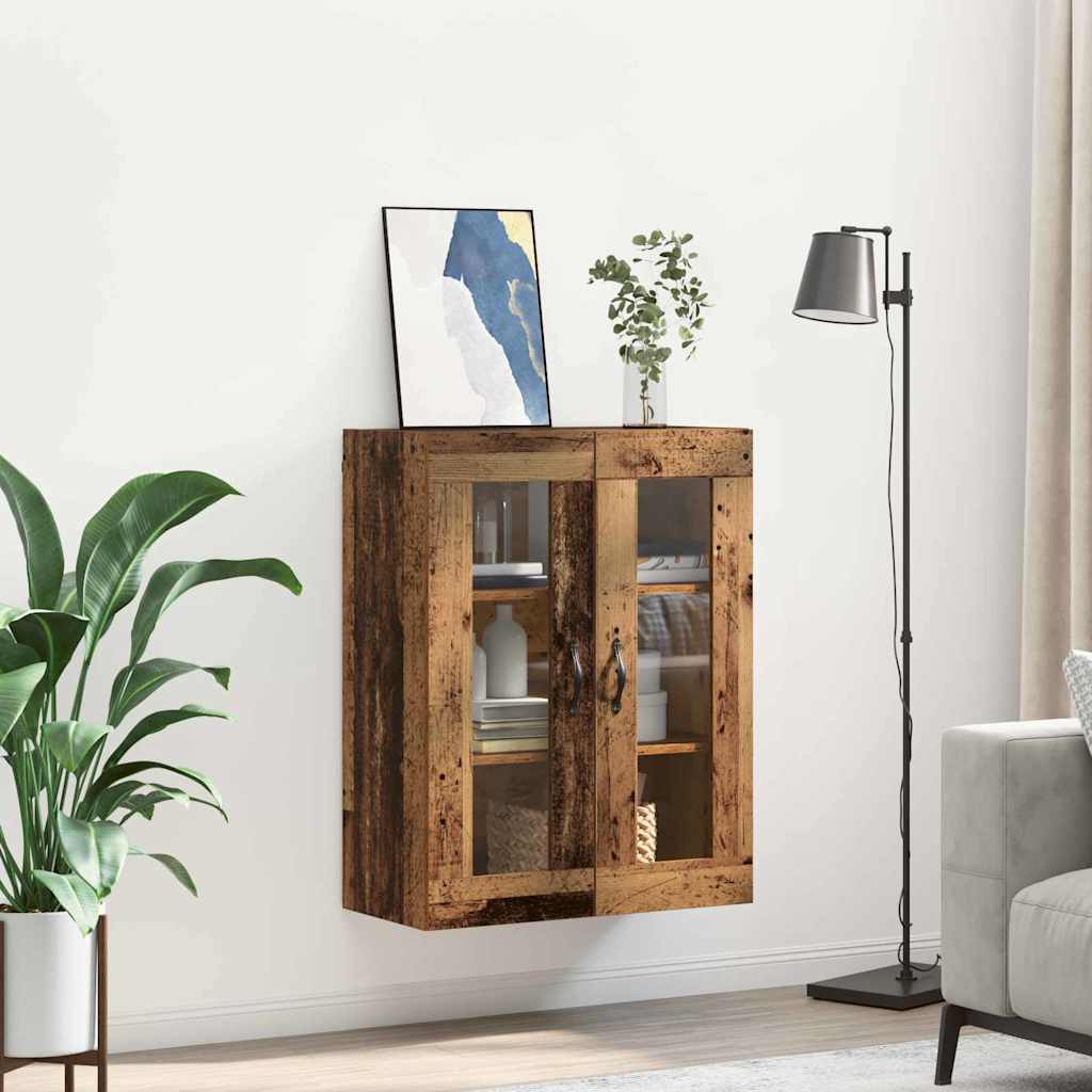 Wall Mounted Cabinet Old Wood 69.5 x 34 x 90 cm
