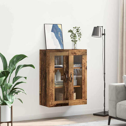 Wall Mounted Cabinet Old Wood 69.5 x 34 x 90 cm