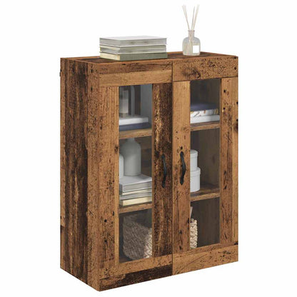 Wall Mounted Cabinet Old Wood 69.5 x 34 x 90 cm