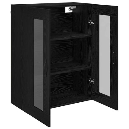 Wall Mounted Cabinet Black Oak 69.5 x 34 x 90 cm