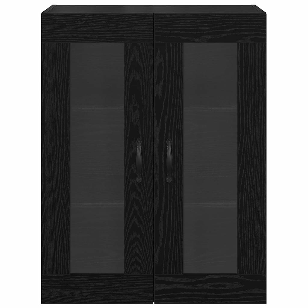 Wall Mounted Cabinet Black Oak 69.5 x 34 x 90 cm