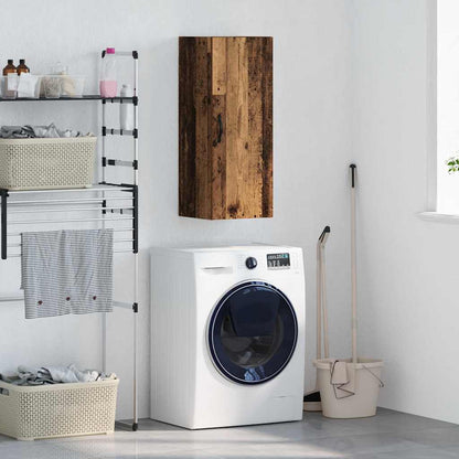 Wall Mounted Cabinet Old Wood 34.5 x 34 x 90 cm Engineered Wood