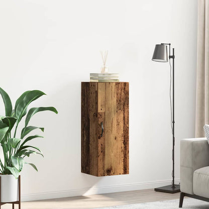Wall Mounted Cabinet Old Wood 34.5 x 34 x 90 cm Engineered Wood