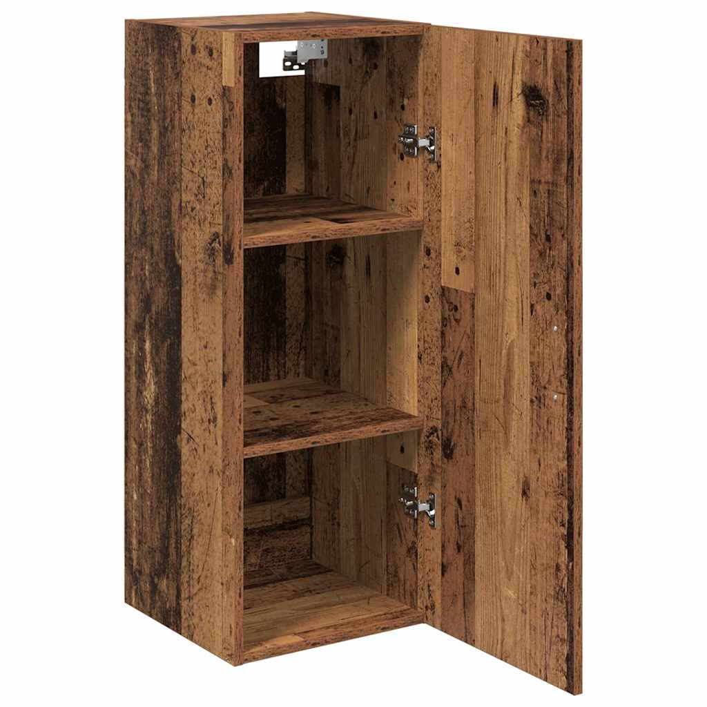 Wall Mounted Cabinet Old Wood 34.5 x 34 x 90 cm Engineered Wood
