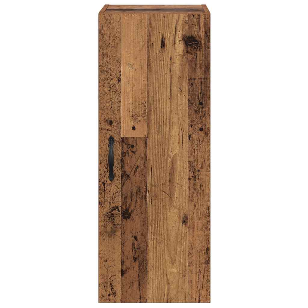 Wall Mounted Cabinet Old Wood 34.5 x 34 x 90 cm Engineered Wood