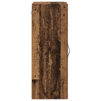 Wall Mounted Cabinet Old Wood 34.5 x 34 x 90 cm Engineered Wood