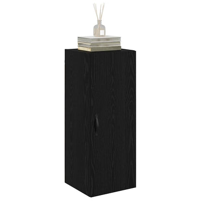Wall Mounted Cabinet Black Oak 34.5 x 34 x 90 cm