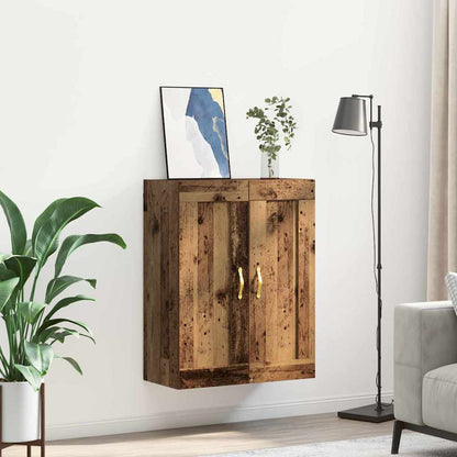 Wall Mounted Cabinet Old Wood 69.5 x 34 x 90 cm Engineered Wood