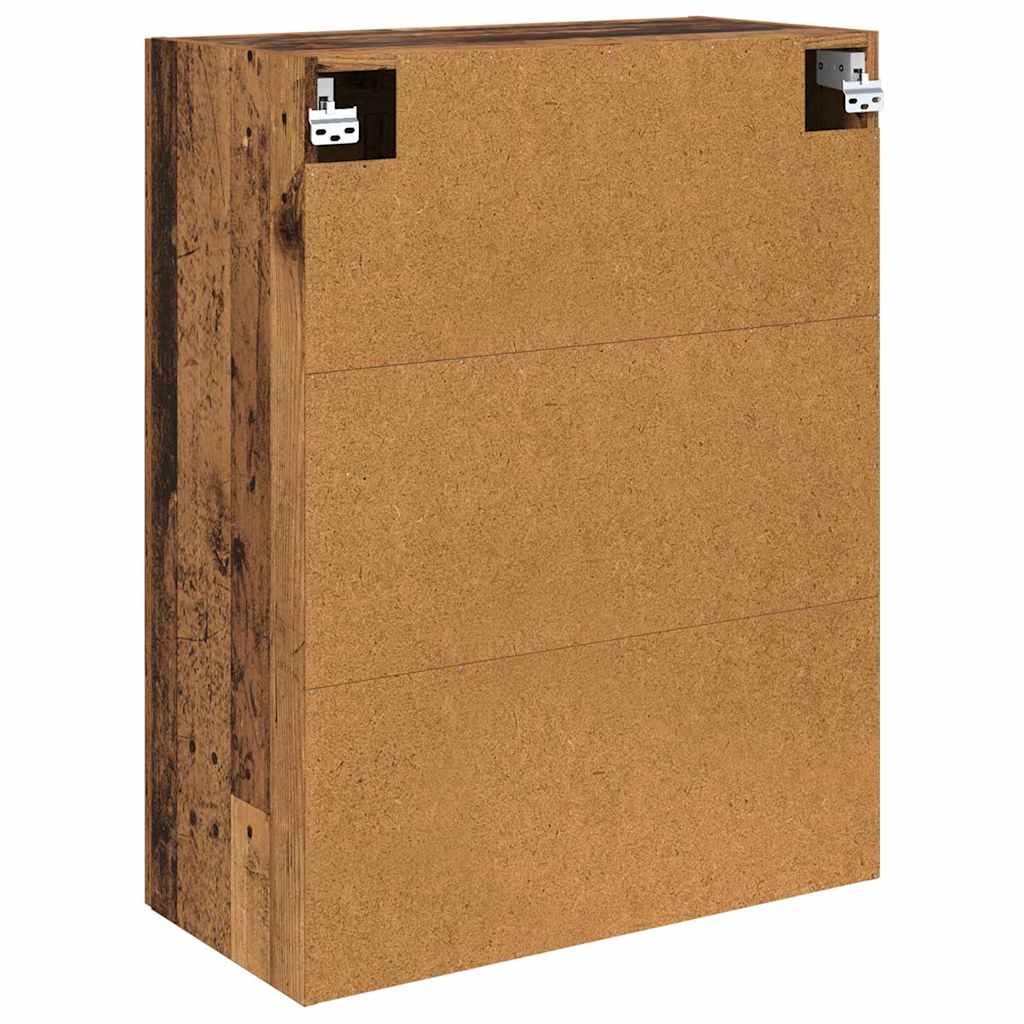 Wall Mounted Cabinet Old Wood 69.5 x 34 x 90 cm Engineered Wood