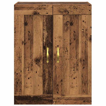 Wall Mounted Cabinet Old Wood 69.5 x 34 x 90 cm Engineered Wood