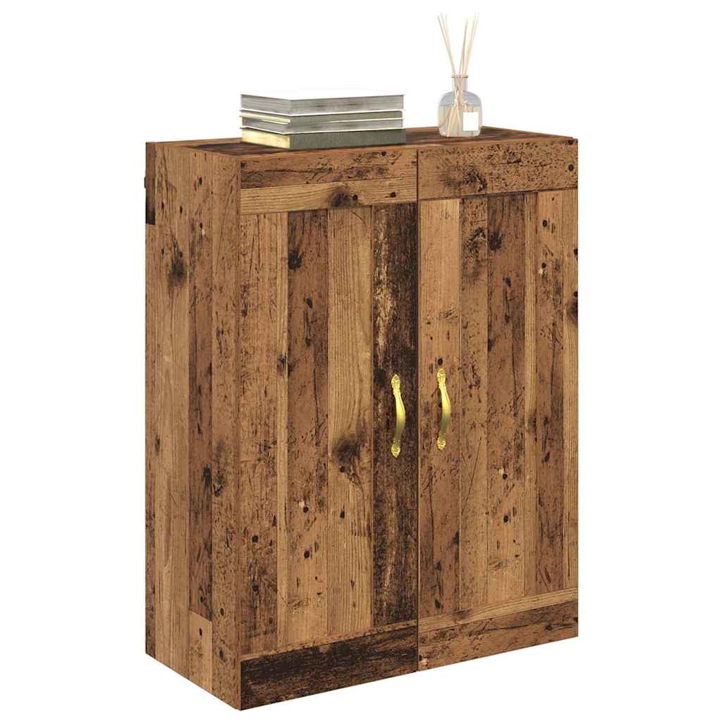 Wall Mounted Cabinet Old Wood 69.5 x 34 x 90 cm Engineered Wood