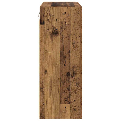 Wall Mounted Cabinet Old Wood 69.5 x 34 x 90 cm Engineered Wood