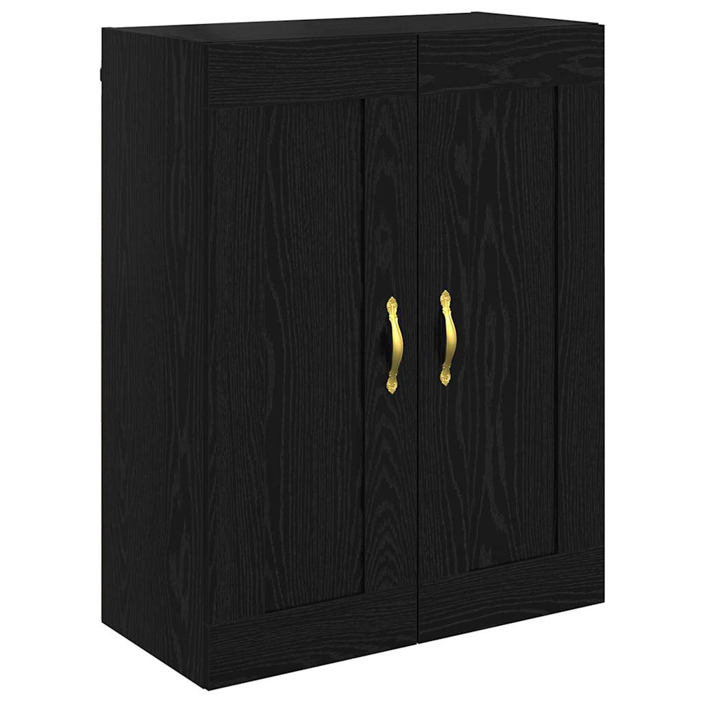Wall Mounted Cabinet Black Oak 69.5 x 34 x 90 cm
