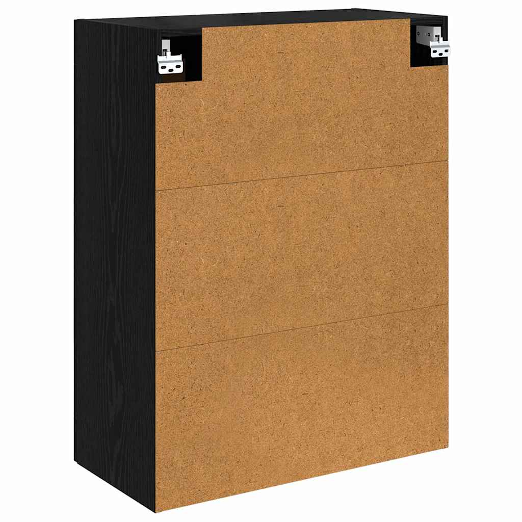 Wall Mounted Cabinet Black Oak 69.5 x 34 x 90 cm