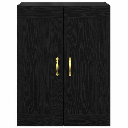 Wall Mounted Cabinet Black Oak 69.5 x 34 x 90 cm