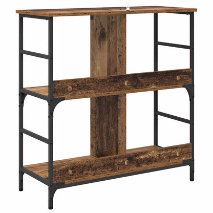 Bookshelf 4-Tier Engineered Wood Old wood