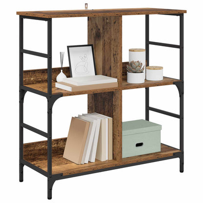 Bookshelf 4-Tier Engineered Wood Old wood