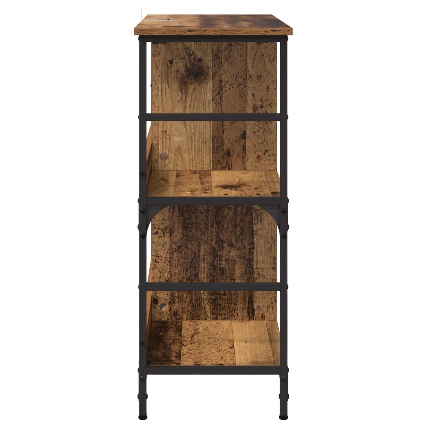 Bookshelf 4-Tier Engineered Wood Old wood