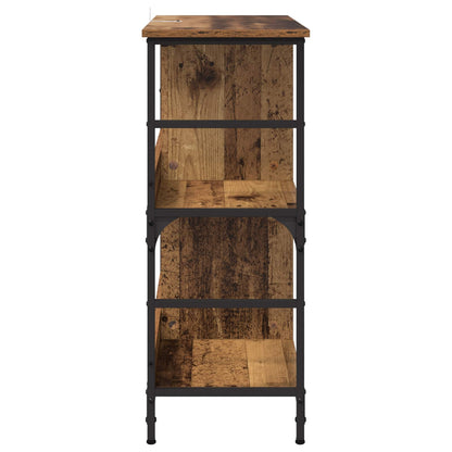 Bookshelf 4-Tier Engineered Wood Old wood