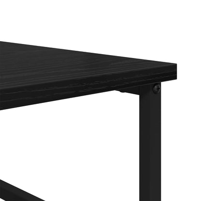 Bookshelf 4-Tier 50x33x153cm Engineered Wood Black Oak